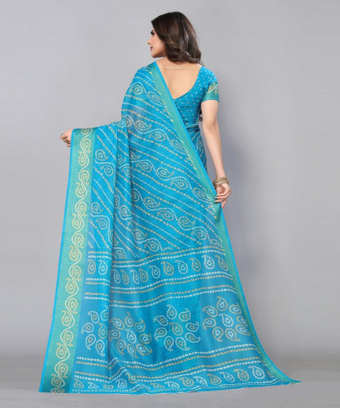 Vasthrlay Printed Yellow Jetpuri Ethnic Wear