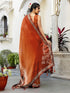Vasthrlay Chiffon Printed Dark Saree