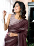 Vasthrlay Kashmiri Minakari Navy Navy Blue Saree
