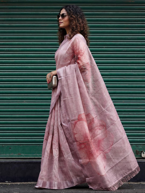 Vasthrlay Printed Handloom Unstitched Traditional Ethnic Wear