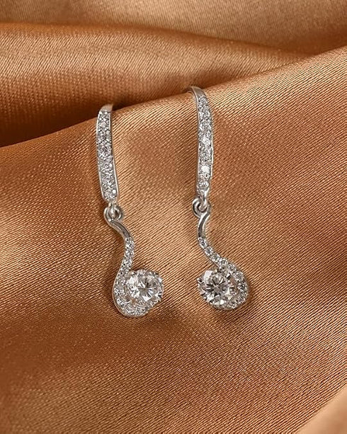 CLARA 925 Sterling Silver Drop Earrings Orsola