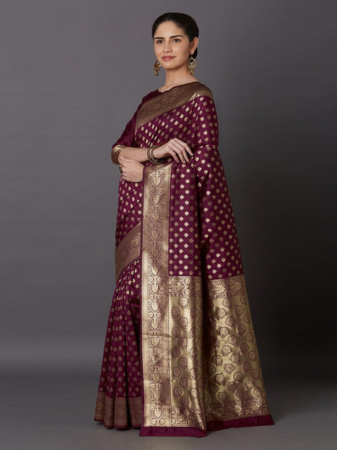 Vasthrlay Banarasi Traditional Unstitched Saree
