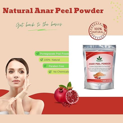 Havintha - Anar Chilka Powder - Pomegranate Peel Powder for Skin Care