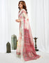 Vasthrlay Unstitched Readymade Traditional Pink Saree