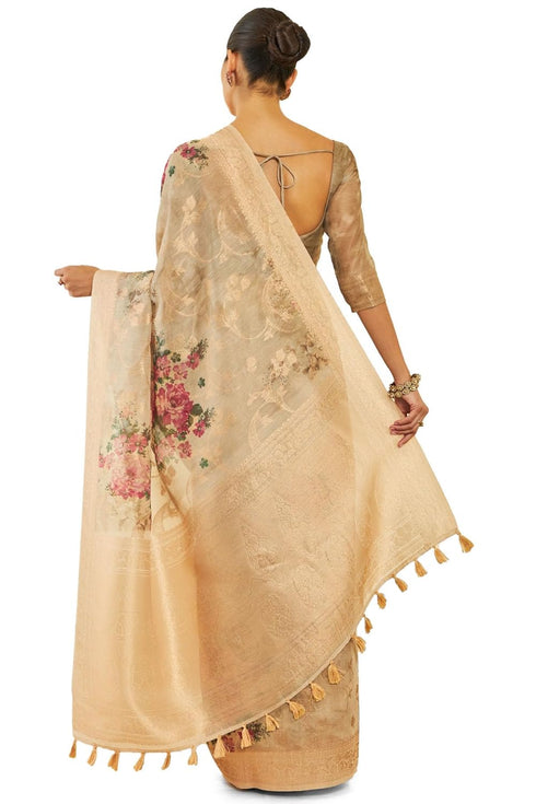 Vasthrlay Tussar Floral Designs