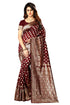 Vasthrlay Maroon Kanchipuram San Pari Saree