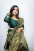 Vasthrlay Green Banarasi Saree