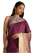 Vasthrlay Tussar Solid Saree