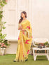 Vasthrlay Womens Printed Unstitched Light Green Saree