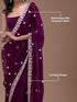 Vasthrlay Embroidery Siroski Unstitch Black Ethnic Wear