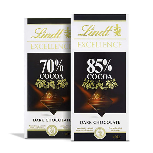 Lindt Excellence Dark 70 Cocoa Chocolate Bar and LINDT