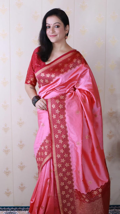 Vasthrlay Kanjivaram Unstitched Blouse Ethnic Wear