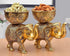 Mla’s Decor Decorative Metal Elephant Dry Fruit Bowl Set