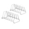 Combo 2 Small Plate Stand Dish Drying Stand for Plates, Lids & Utensils Space-Saving