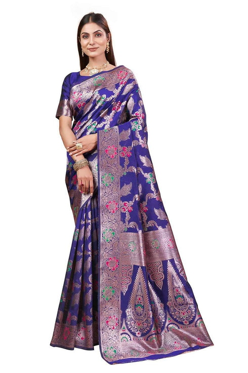 Vsathrlay Kanjivaram Banarasi Festival Wedding Ethnic Wear