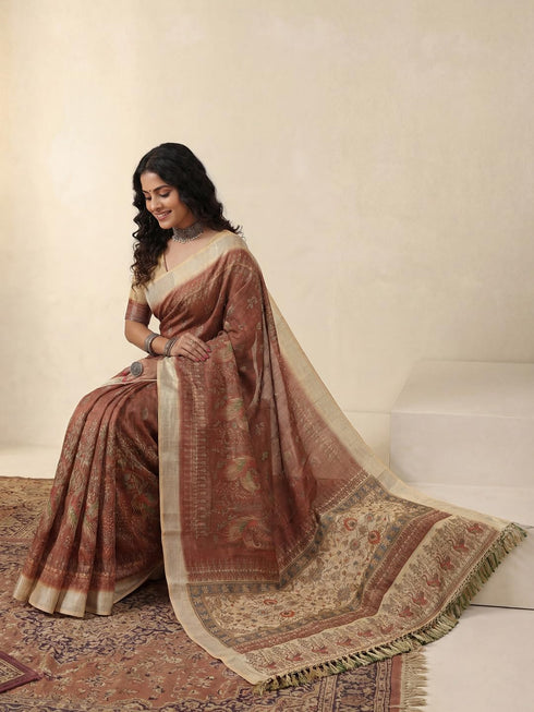 Vasthrlay Madhubani Unstitched Sai Ethnic Wear