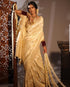 Vasthrlay Cream Kanjivaram Wedding Saree