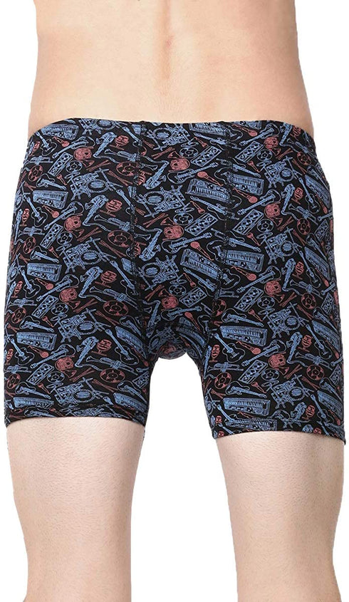Dixcy Scott Men's Cotton Regular All Over Print Trunks