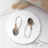 Halloween Gothic Skeleton Weird Skull Coronal Rhinestone Hanging Earrings