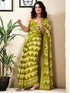 Vasthrlay Womens Printed Unstitched White Saree