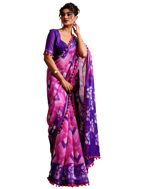 Vasthrlay Printed Unstitched Sr Ethnic Wear