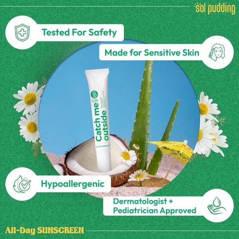 Kids Sunscreen | SPF 50 PA+++ | UVA UVB | Hypoallergenic