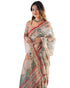Vasthrlay Handloom Beige Blue Traditional Saree