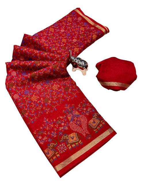 Vasthrlay Kalamkari Digital Piece Navy
