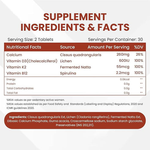 Himalayan Organics Plant Based Calcium Capsules