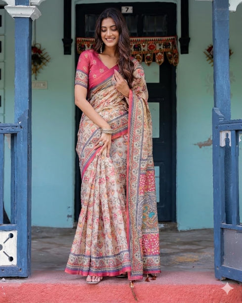 Vasthrlay Printed Handloom Unstitched