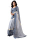Vasthrlay Womens Printed Unstitched Dark Green Saree
