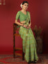 Vasthrlay Georgette Bandhani Unstitched Pink Saree