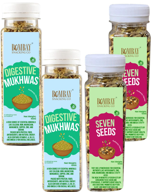 Bombay Snacking Company Roasted Seven Seeds Mix & Digestive Mukhwas