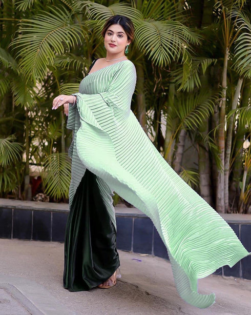 Vasthrlay Pleated Crushed Unstitched Ethnic Wear
