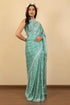 Vasthrlay Fashion Georgette Leheriya Turquoise Ethnic Wear