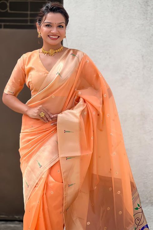 Vasthrlay Organza Kanjivaram Handloom Ethnic Wear
