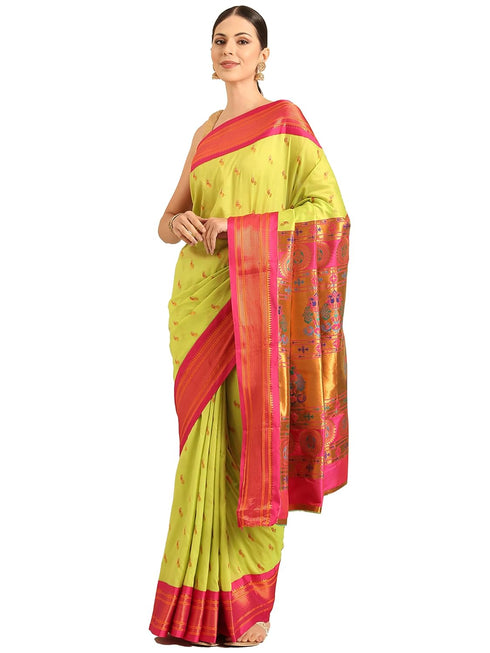 Vasthrlay Paithani Purple Saree