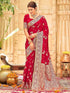 Vasthrlay Womens Banarasi Unstitched Mauve Saree