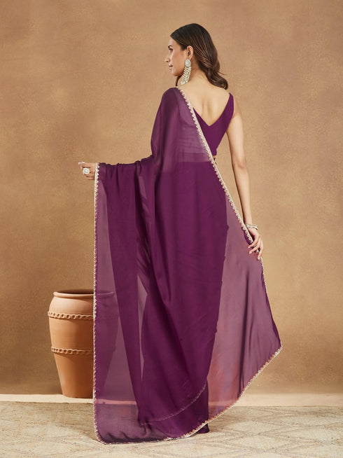 Vasthrlay Border Unstitched Saree