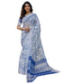 Vasthrlay Womens Printed Unstitched Multicolor Saree