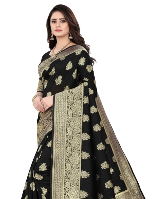 Vasthrlay Banarasi Traditional Unstitched Saree