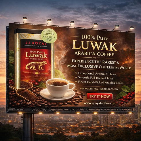 Kopi Luwak Pure Arabica Ground Coffee Tin 100g