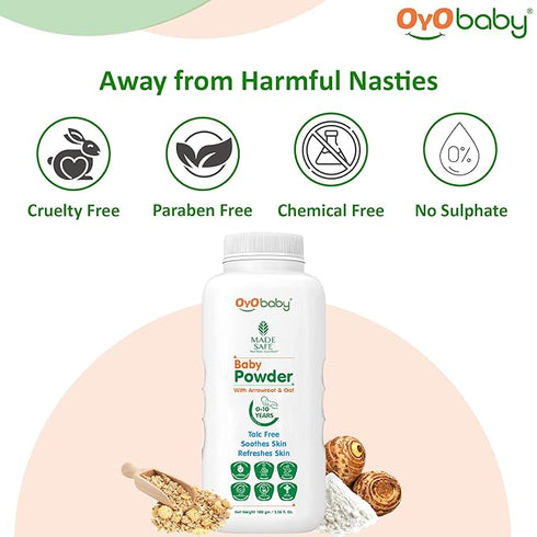 OYO BABY Gentle Baby Powder (Talc Free) For New Born Baby