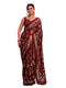 Vasthrlay Georgette Printed Navy Navy Blue Saree