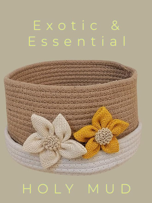Round Cotton Storage With Lid Gift Basket