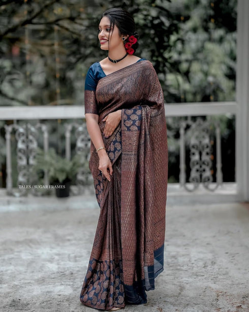 Vasthrlay Banarasi Unstitched Saree