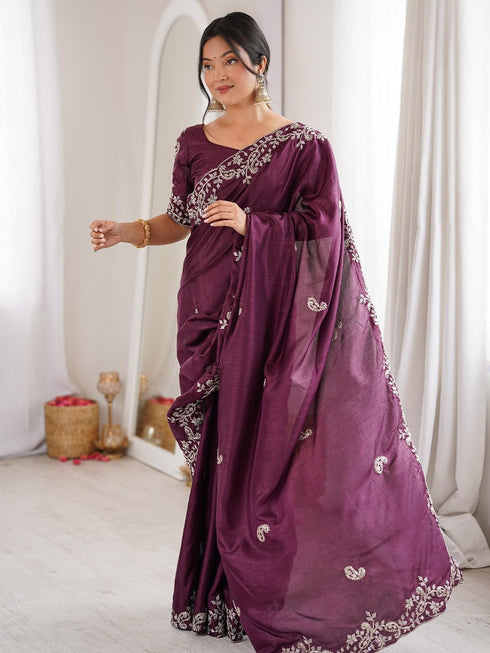 Vasthrlay Embroidery Unstitched Designer Vh Ethnic Wear