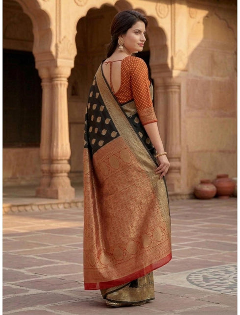 Vasthrlay Banarasi Freesize Ethnic Wear