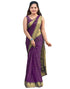 Vasthrlay Womens Banarasi Unstitched Olive Green Saree