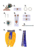 Raj Fancy Dresses Krishna Dress for Kids, Baby Krishna Dress for Janmashtami with Krishna Mukut